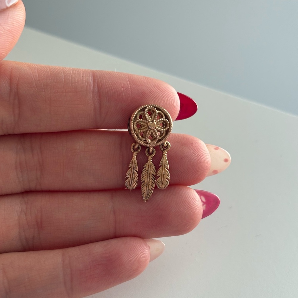 Rose gold Pandora dream catcher charm